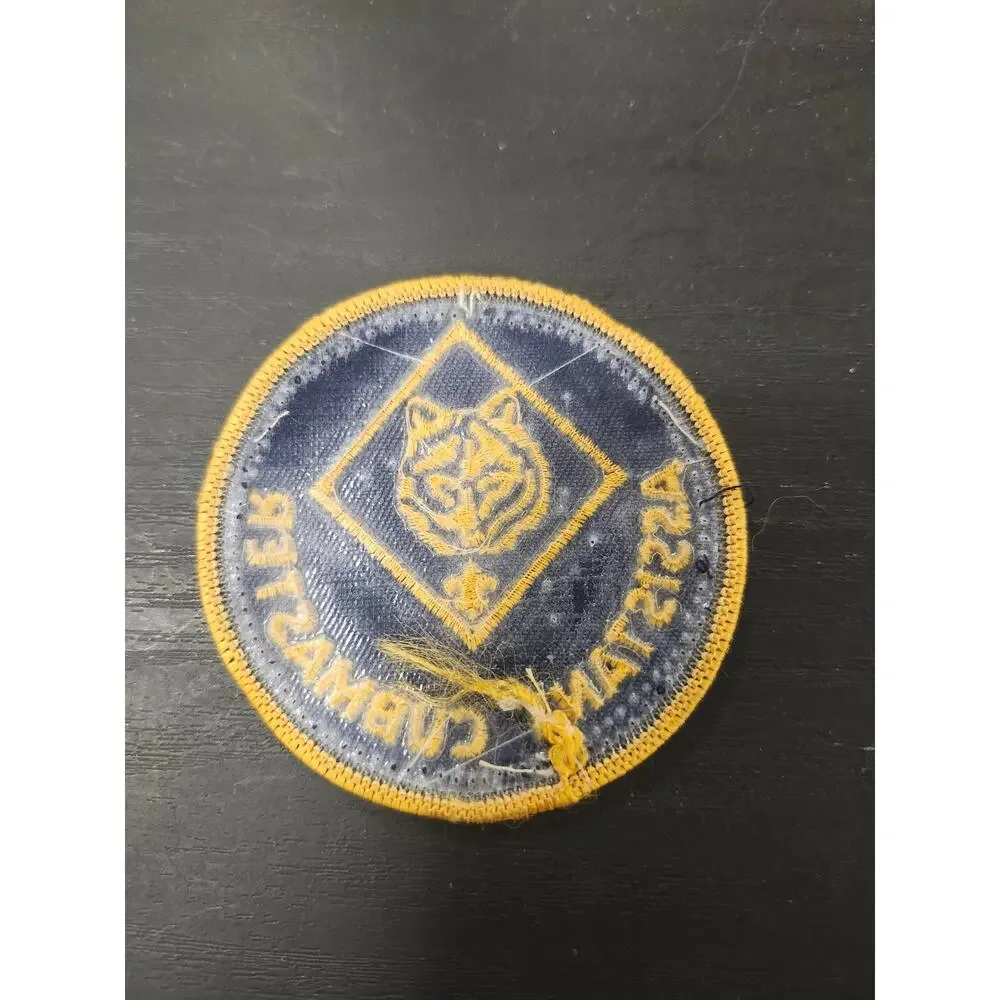 Vtg Assistant Cubmaster Patch Boy Scouts of America BSA Cub Scouts Uniform Badge